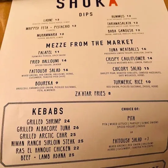 Menu 5