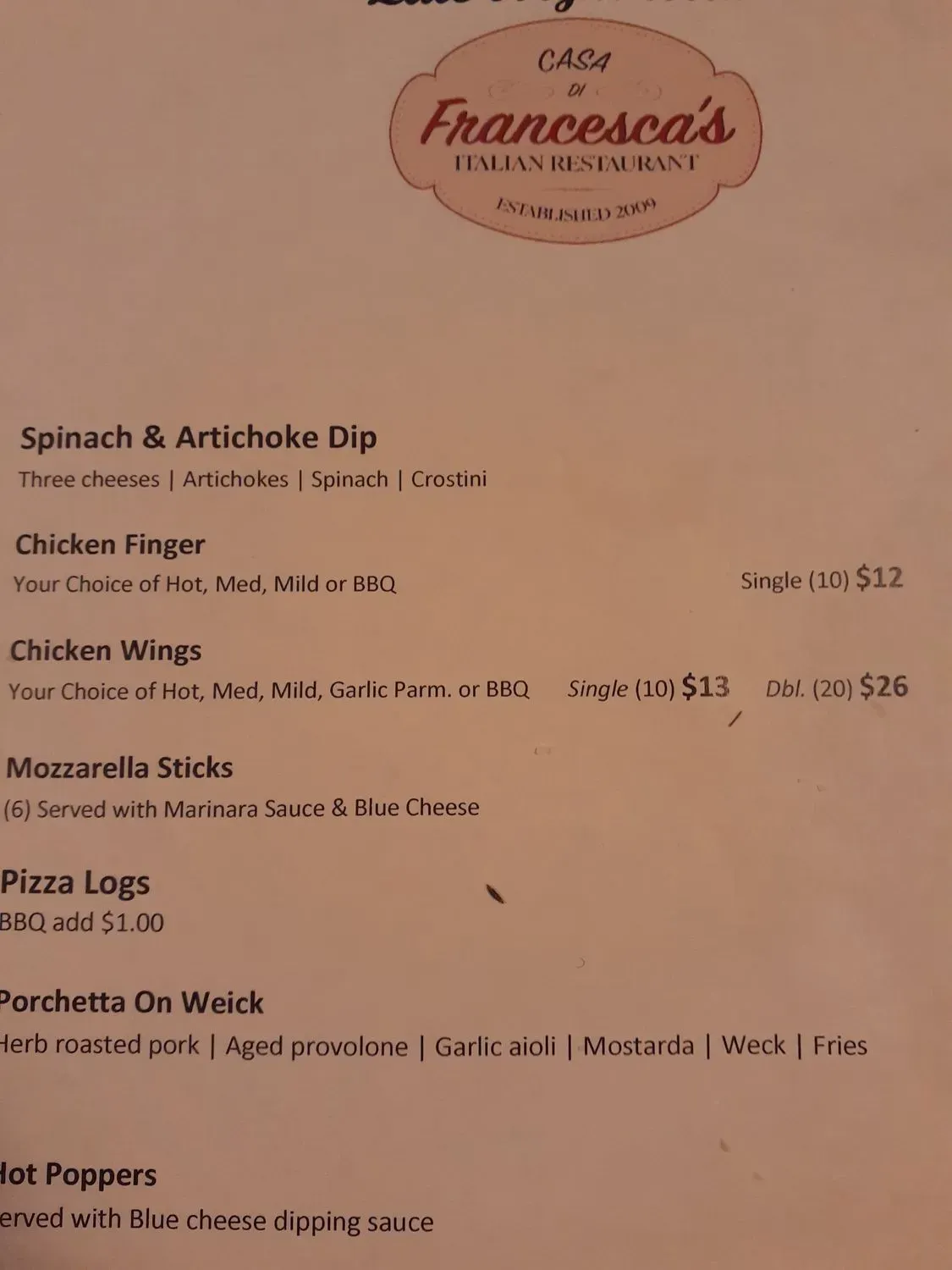 Menu 1