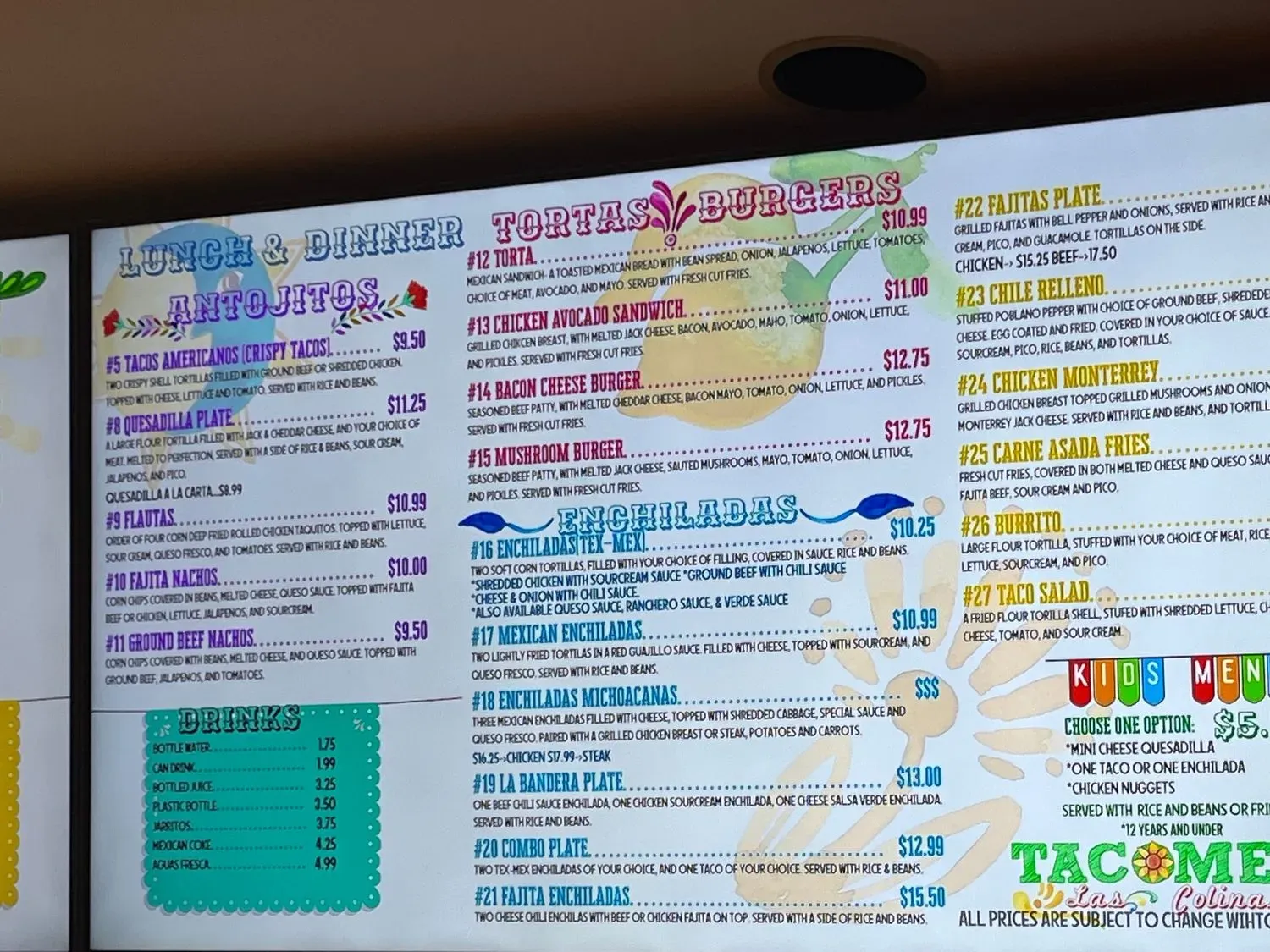 Menu 5