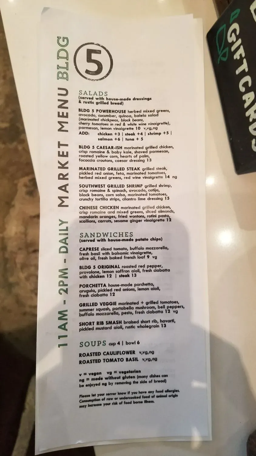 Menu 5