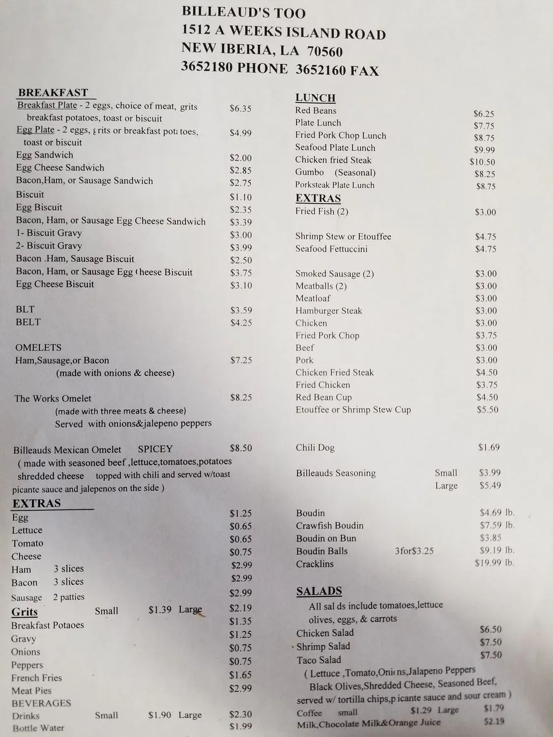 Menu 1