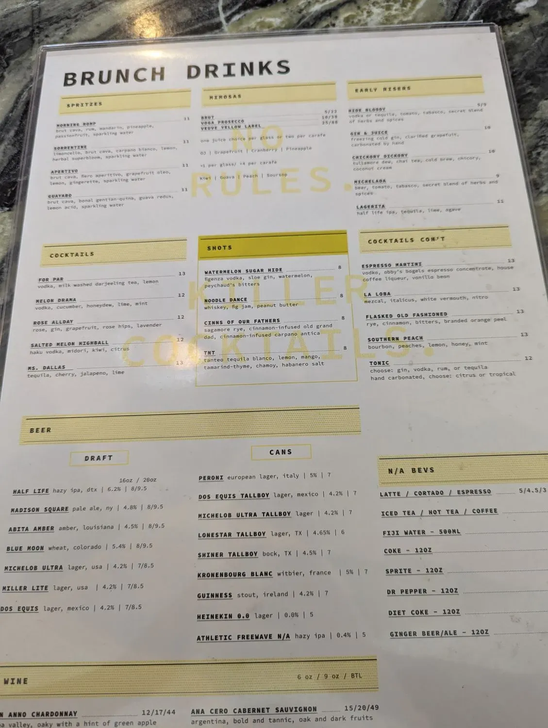 Menu 5