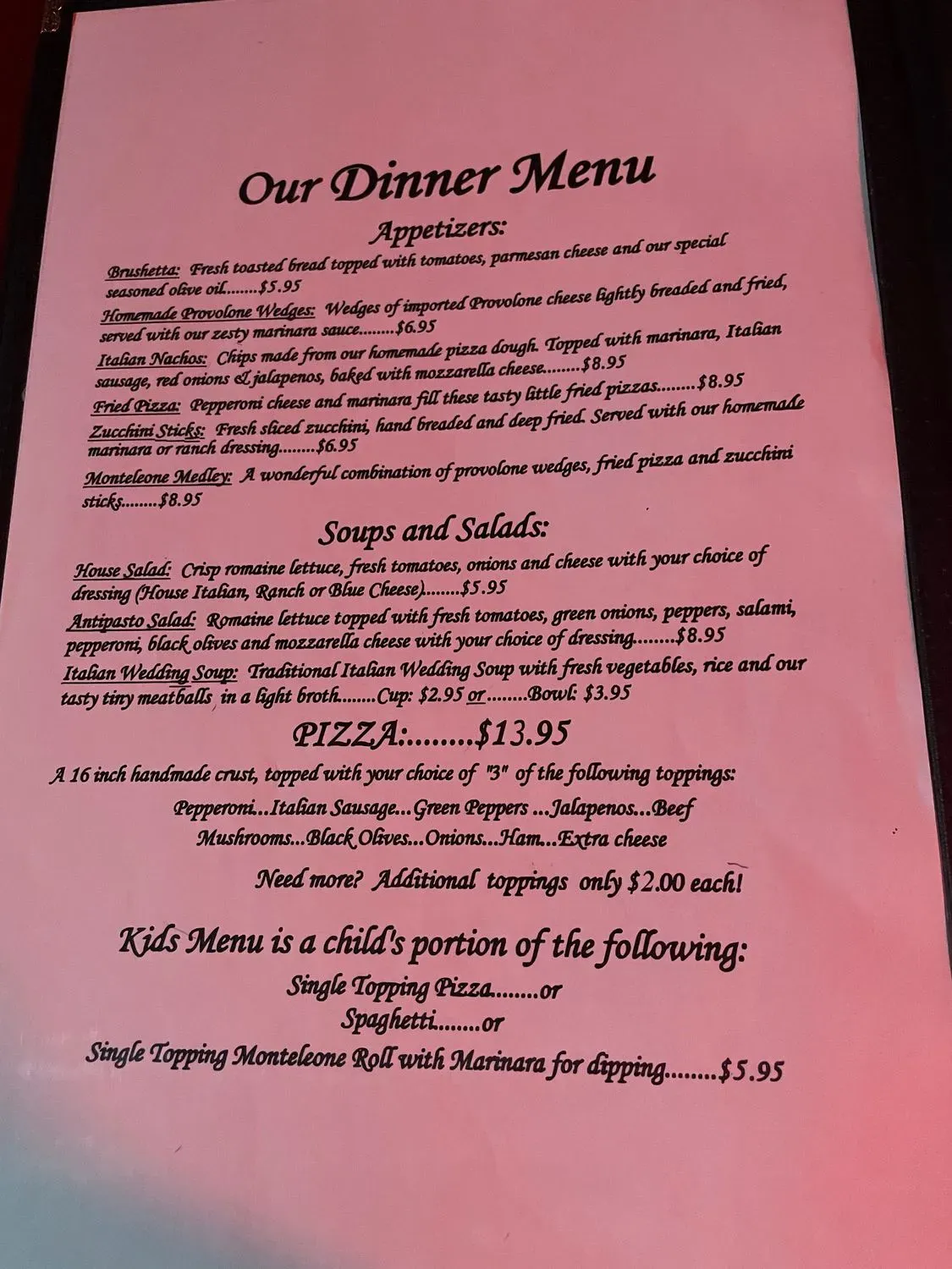 Menu 1