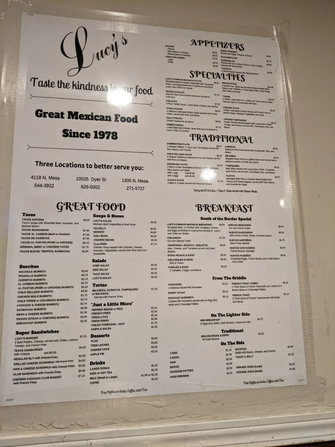 Menu 1