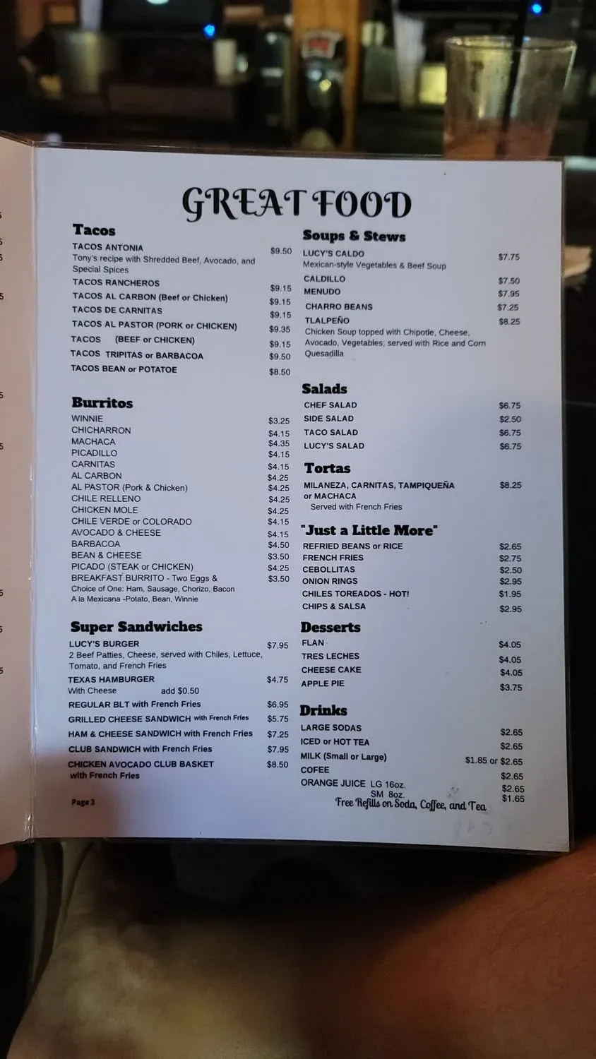 Menu 5