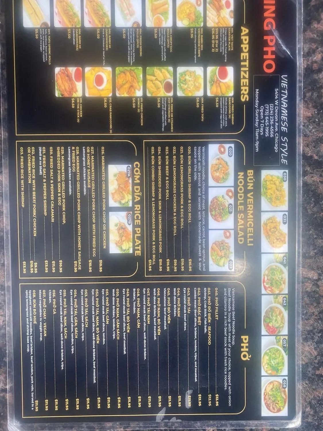 Menu 5