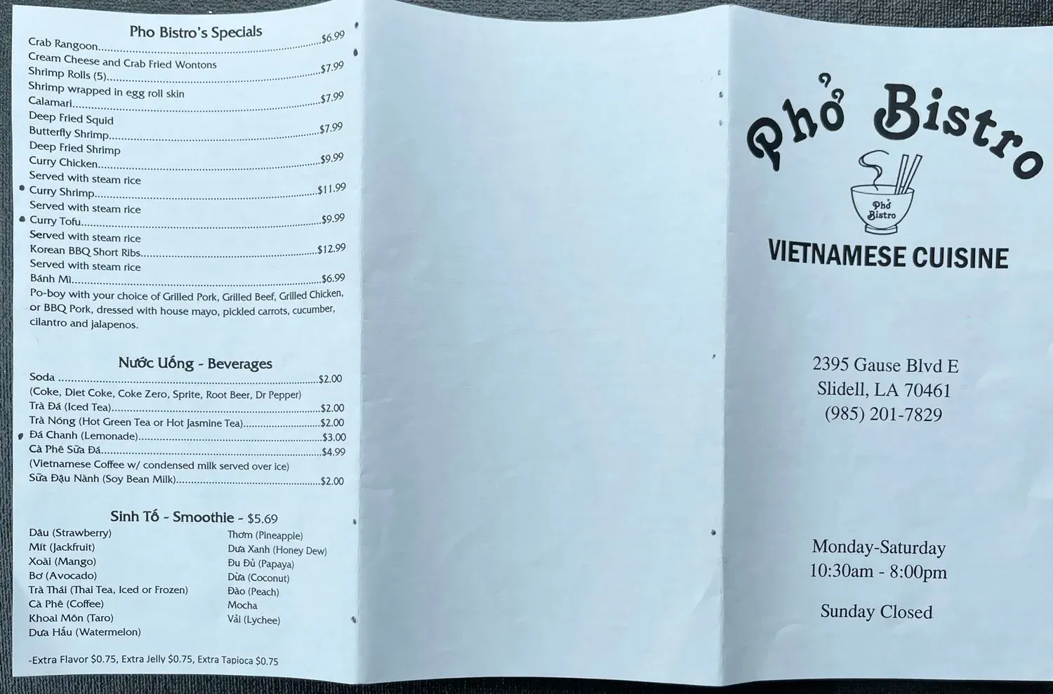 Menu 1