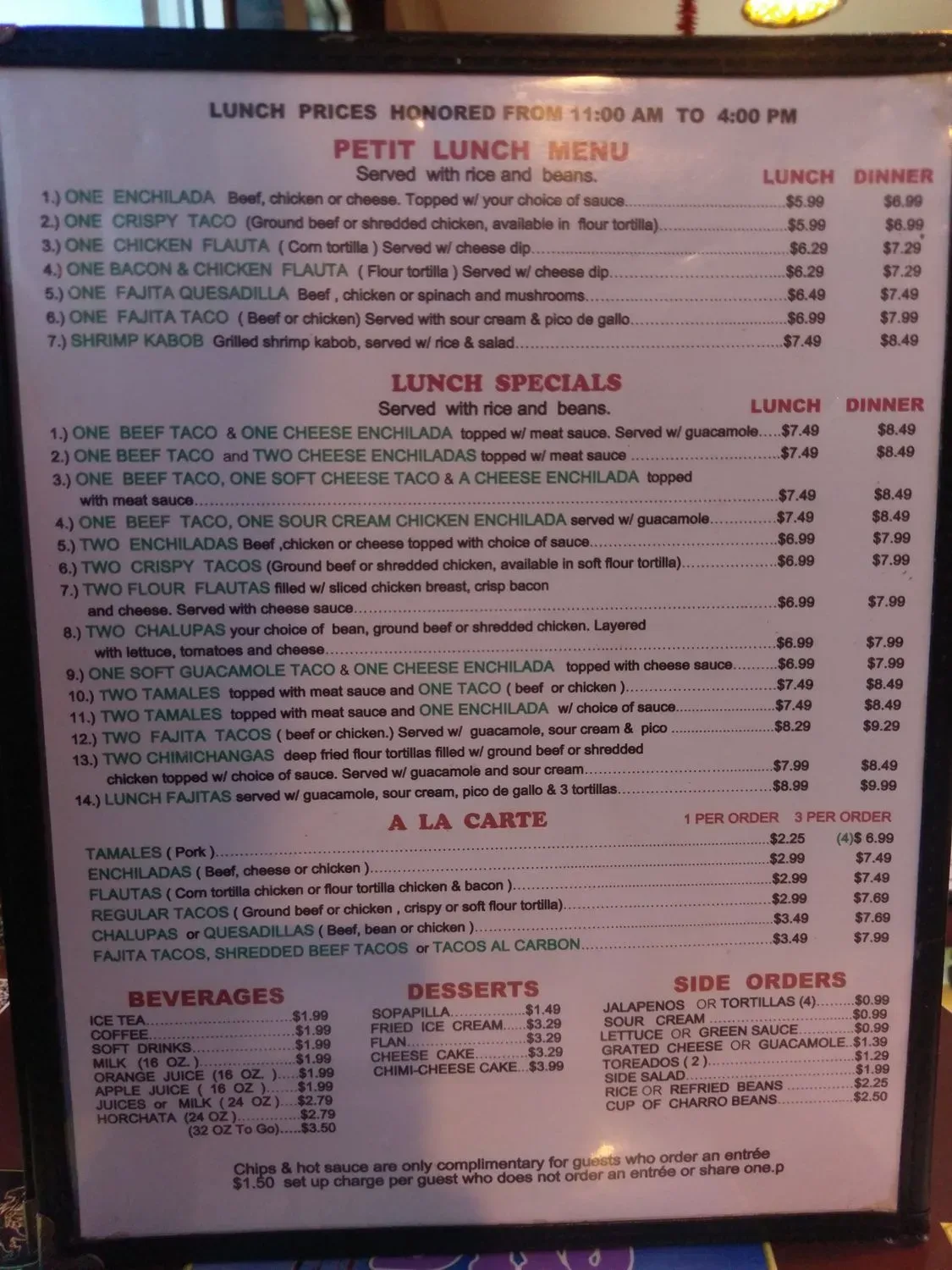 Menu 5