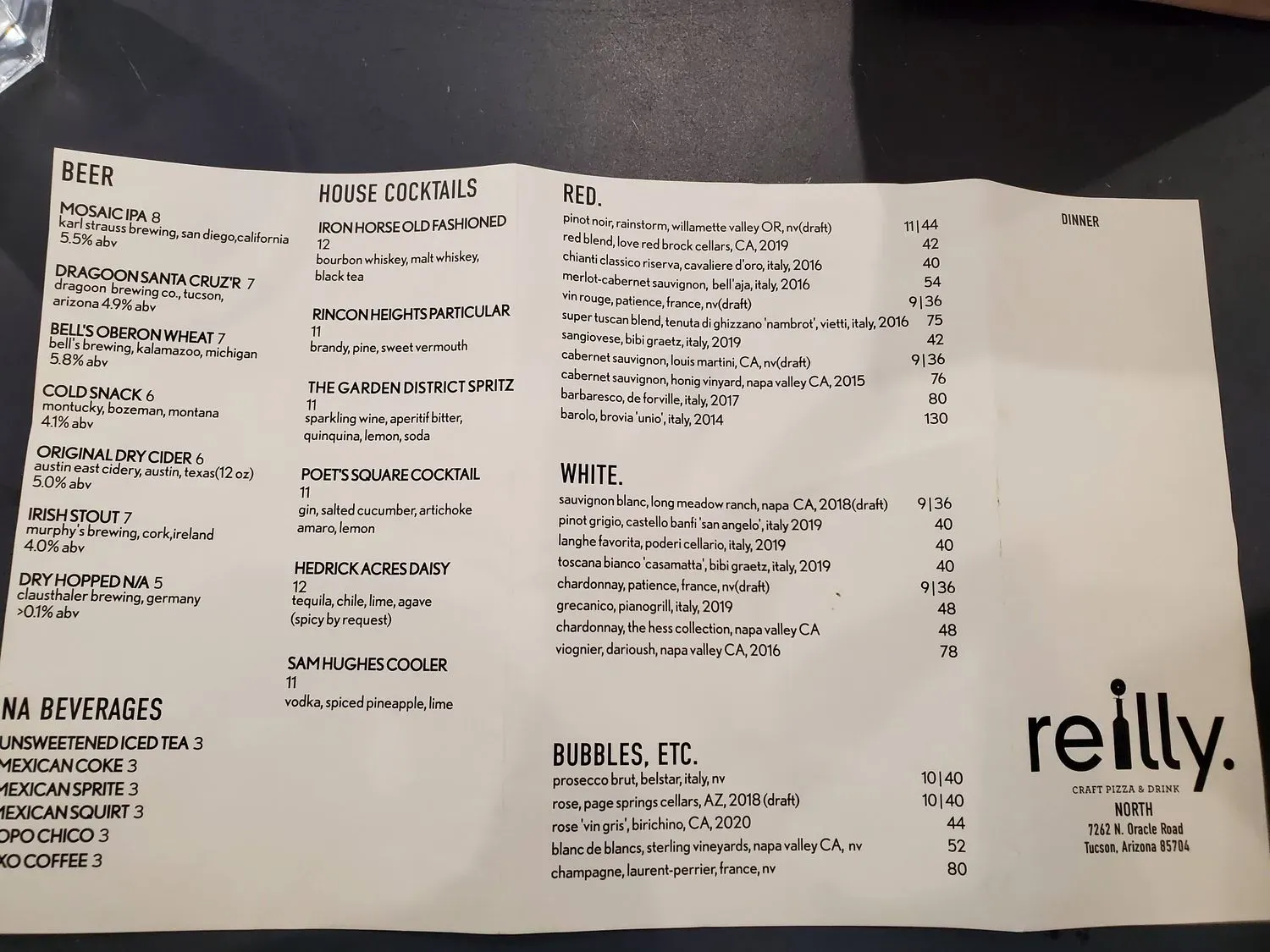 Menu 1