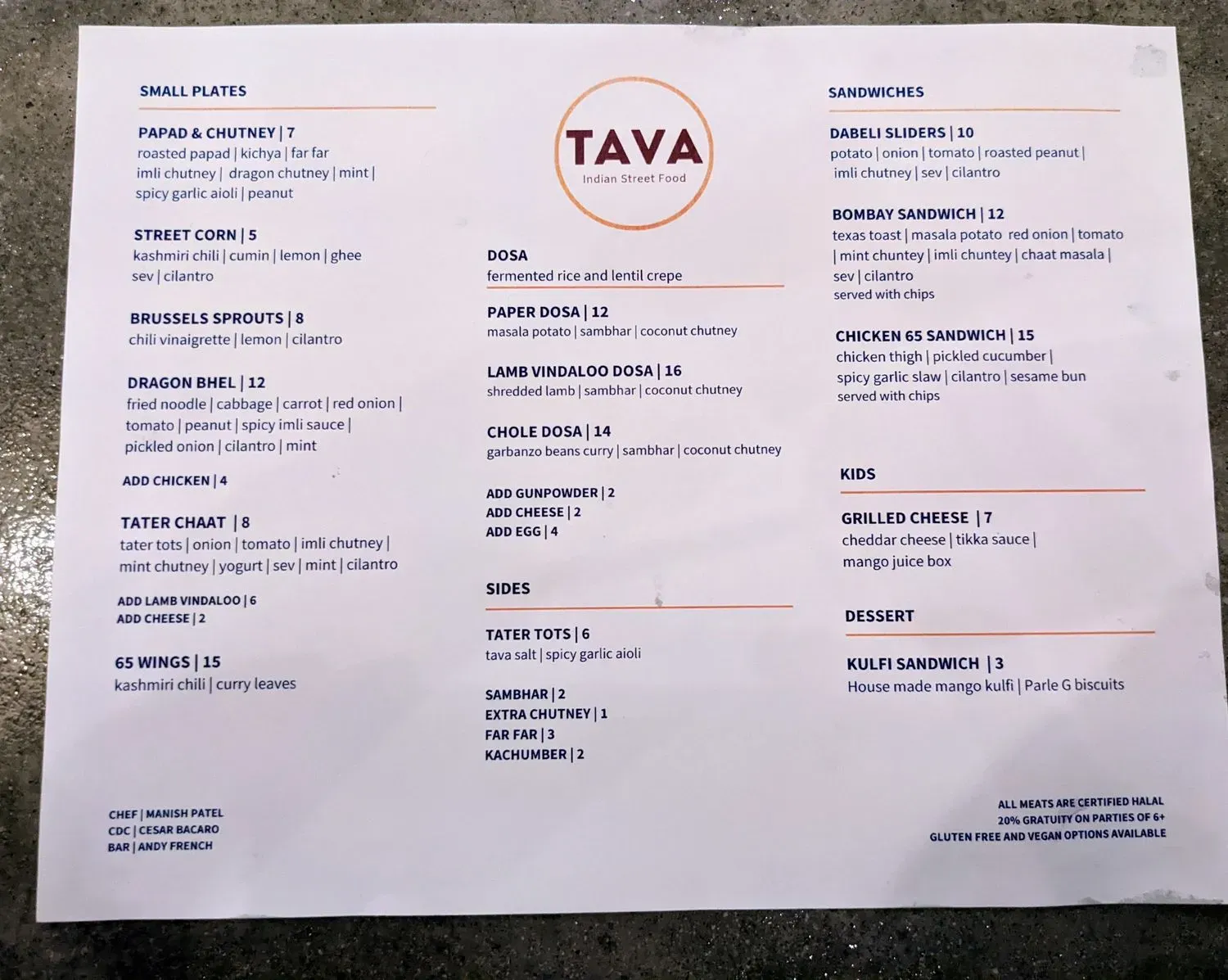 Menu 2