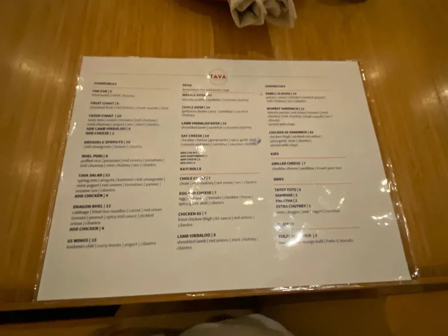 Menu 6