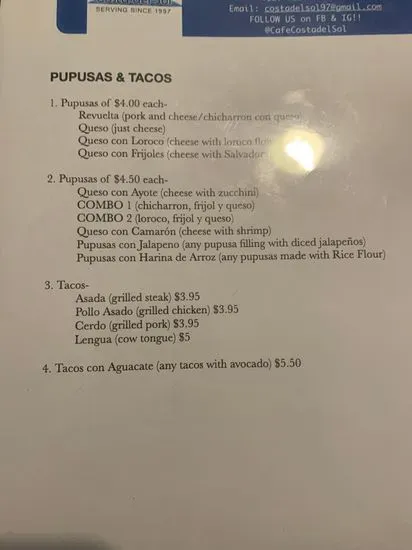 Menu 1