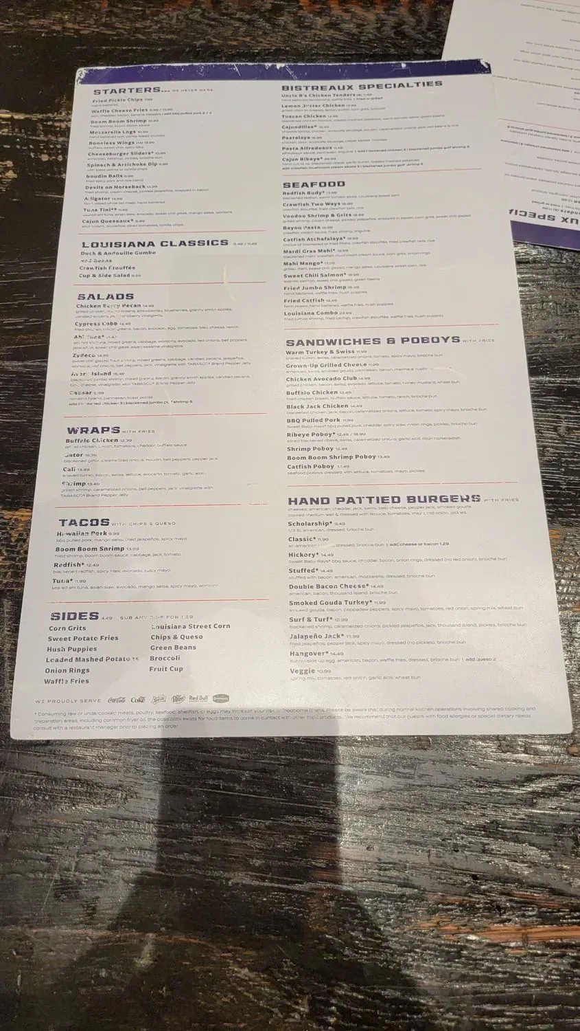 Menu 5