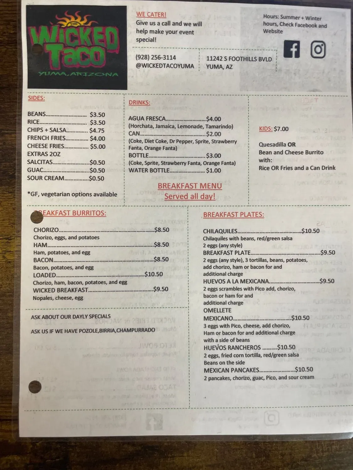 Menu 1