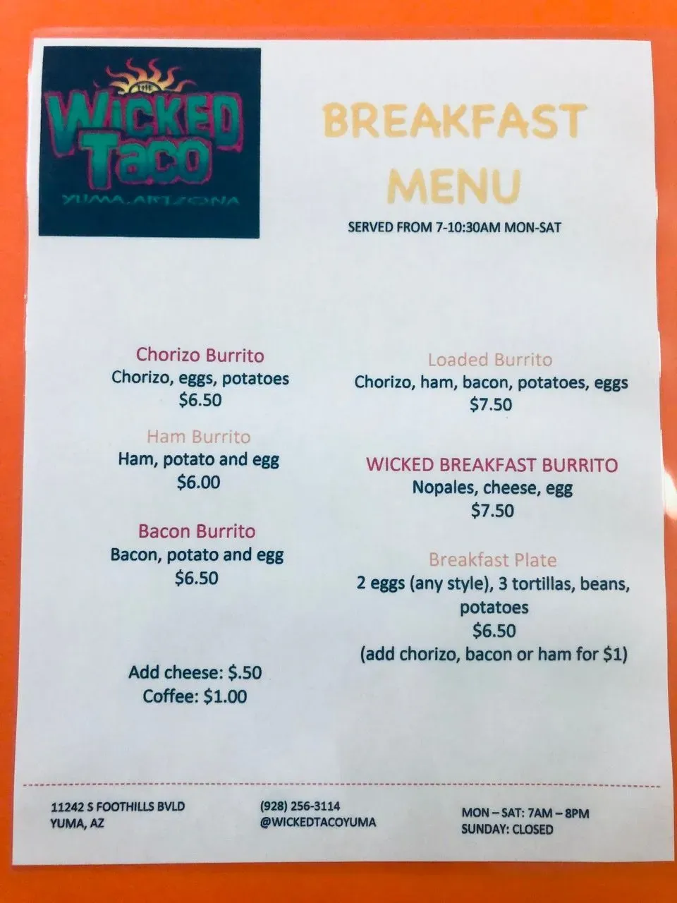 Menu 5