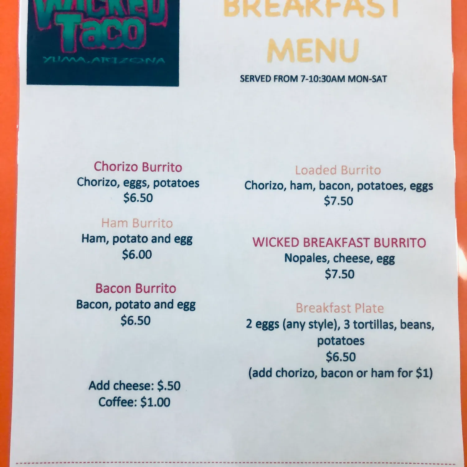 Menu 6