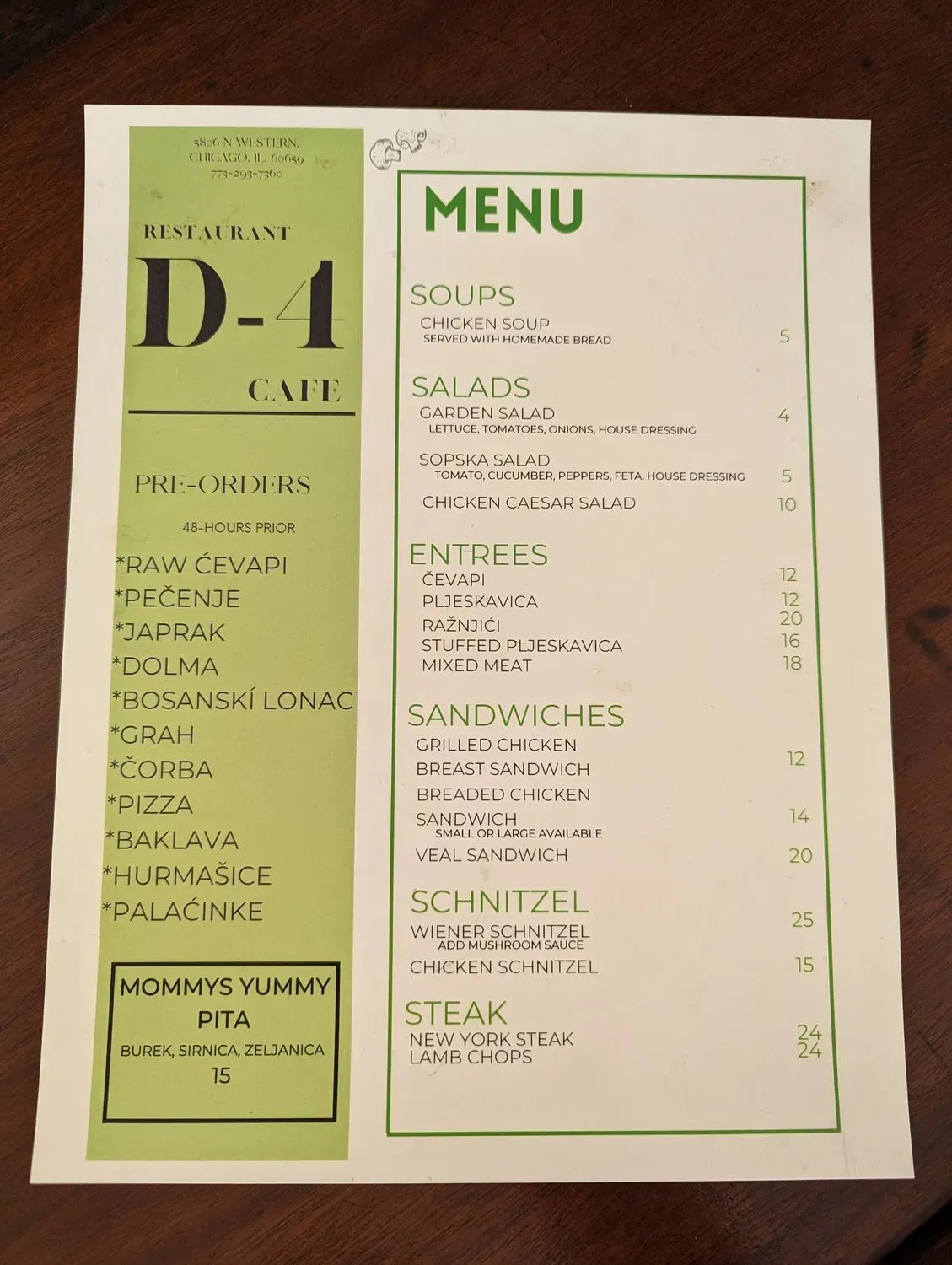 Menu 2