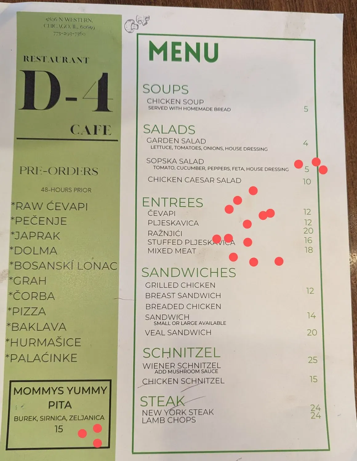 Menu 1