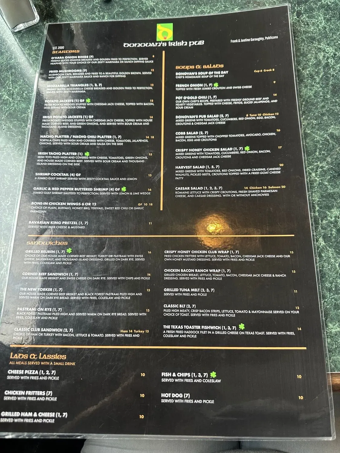 Menu 2