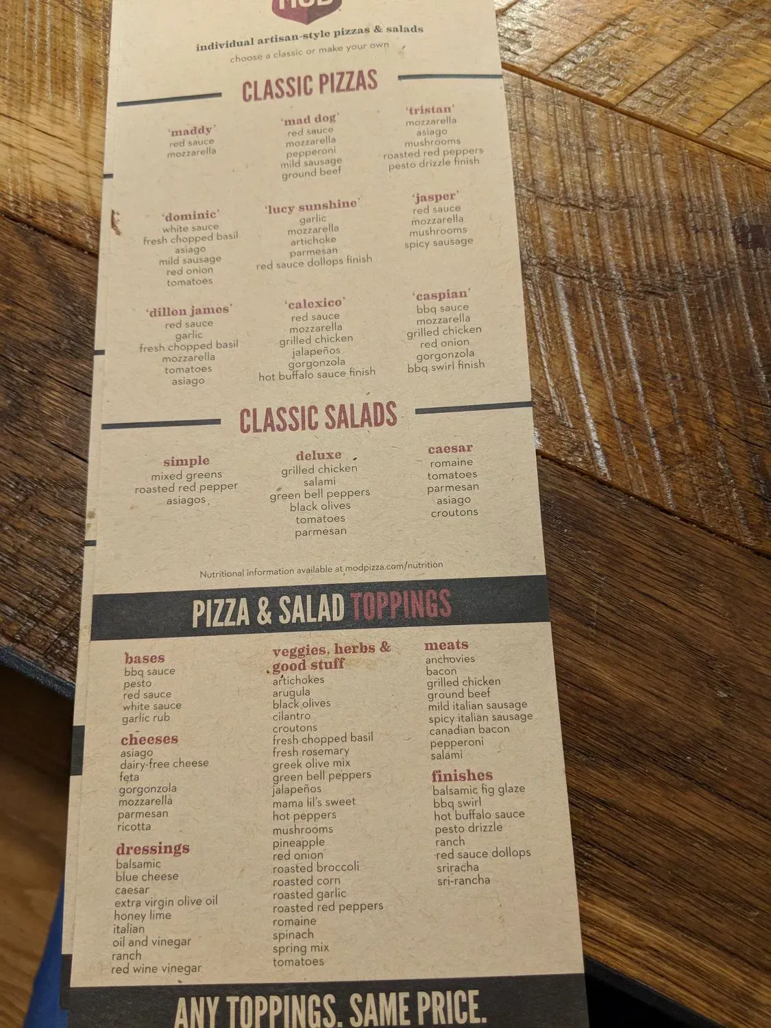 Menu 6