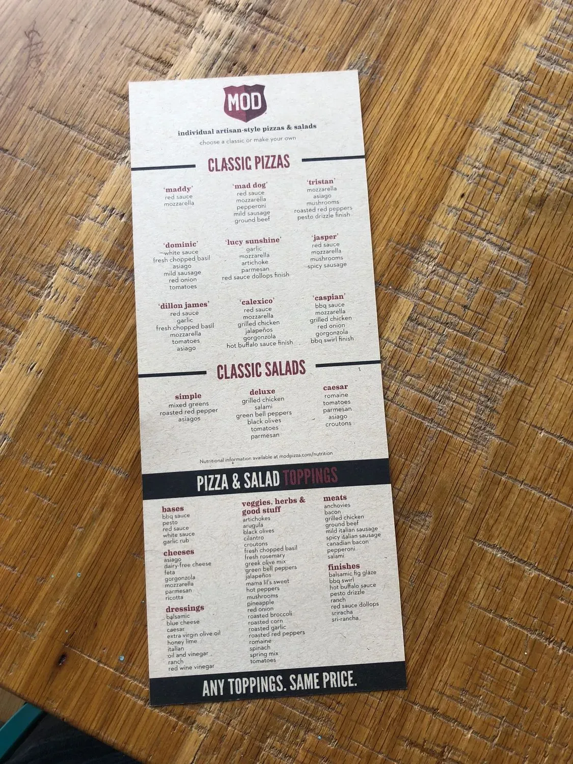 Menu 2