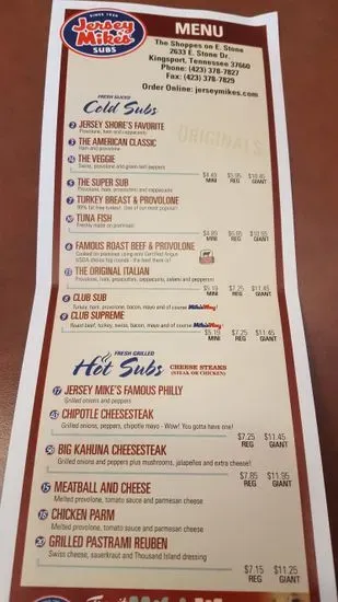 Menu 1