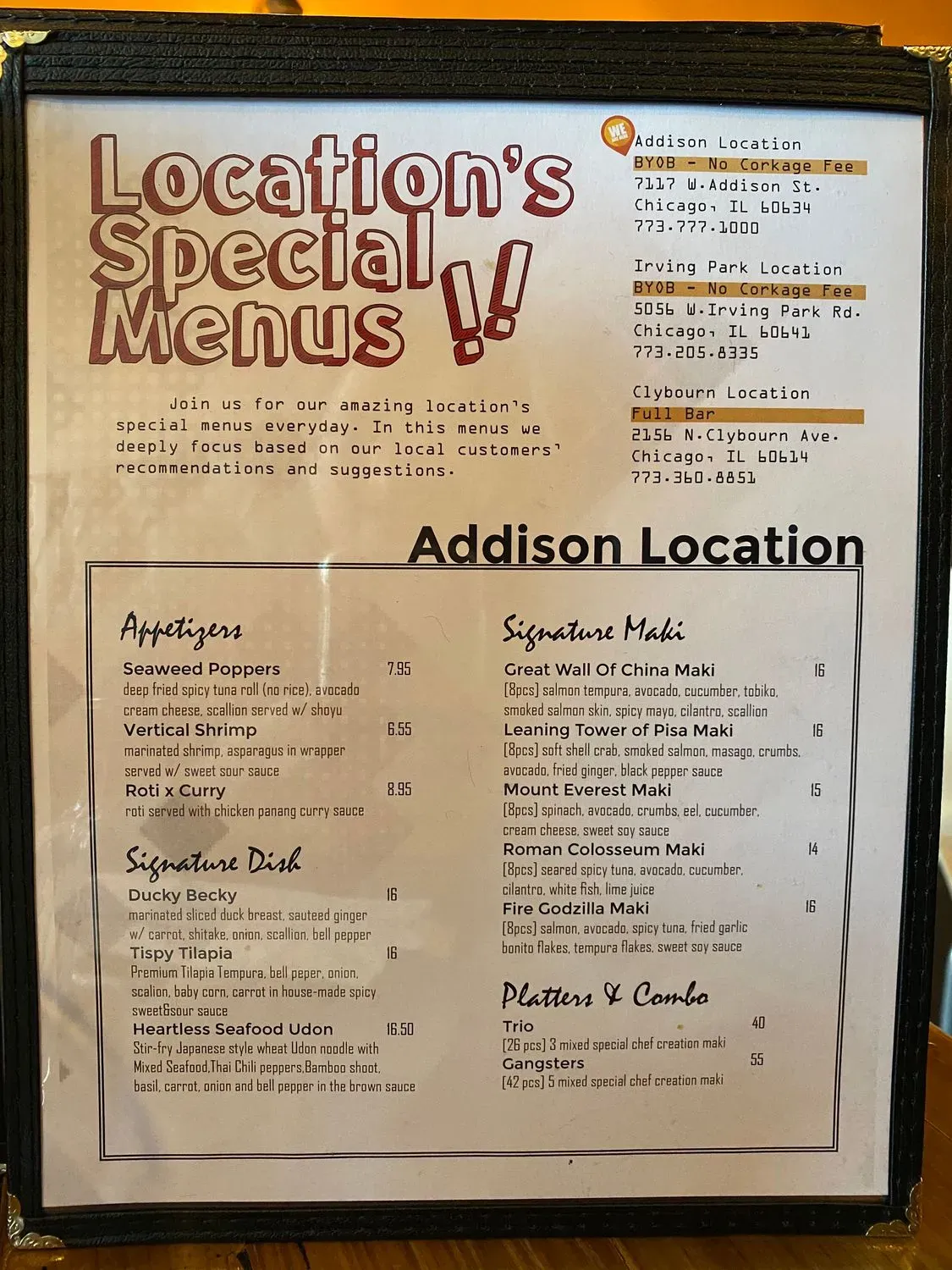 Menu 2