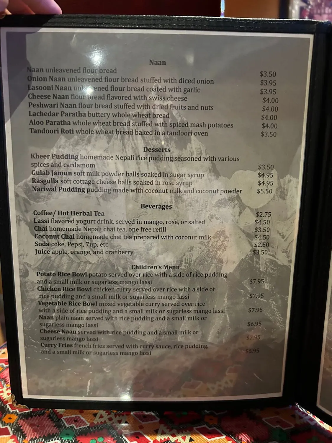 Menu 4