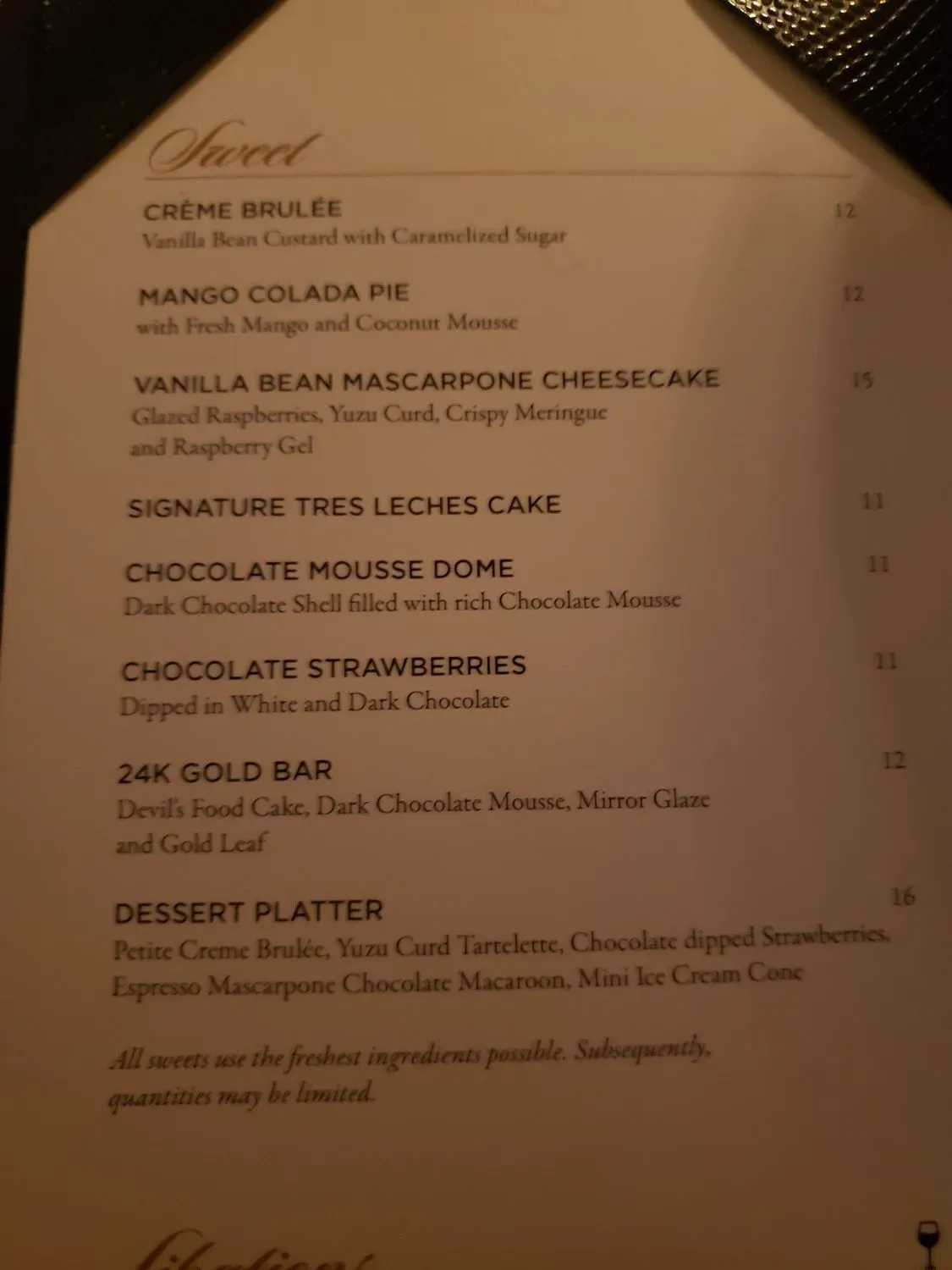 Menu 5