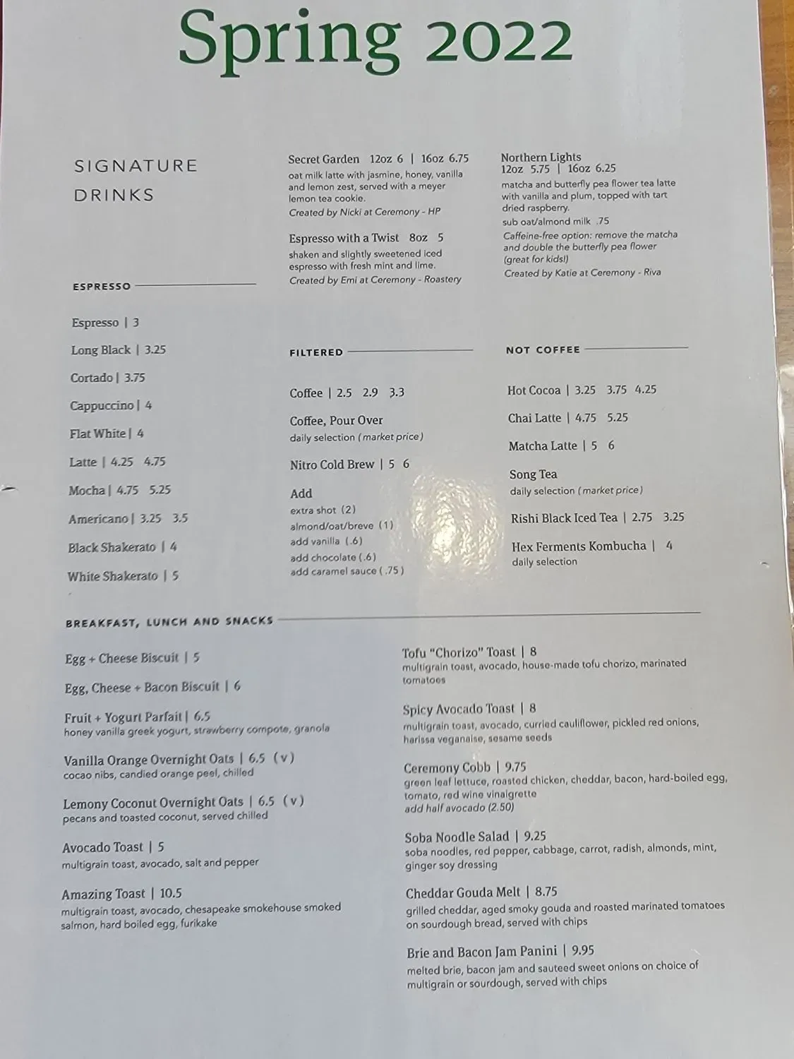 Menu 2