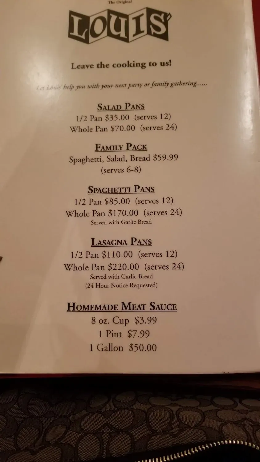 Menu 5