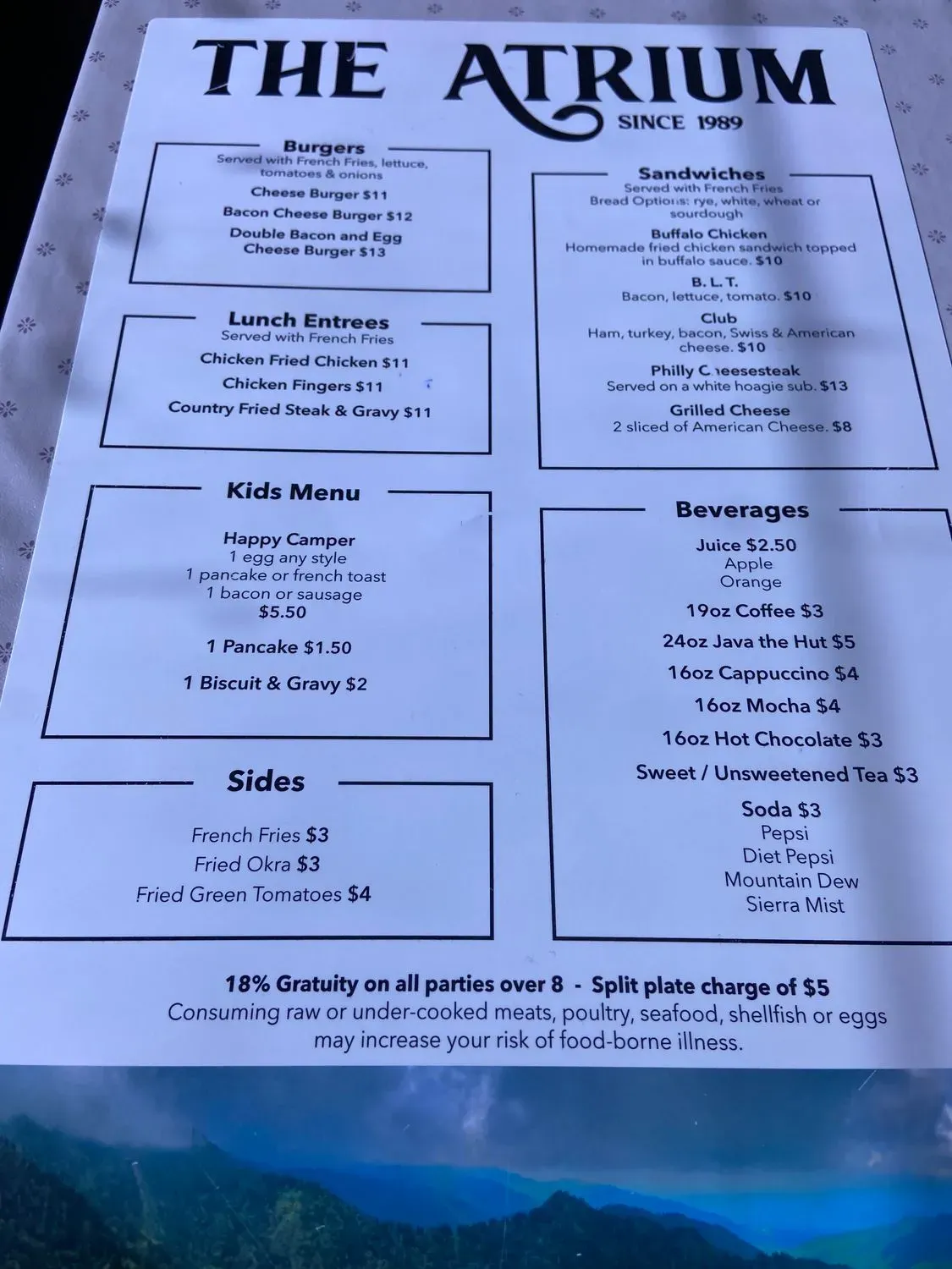 Menu 2