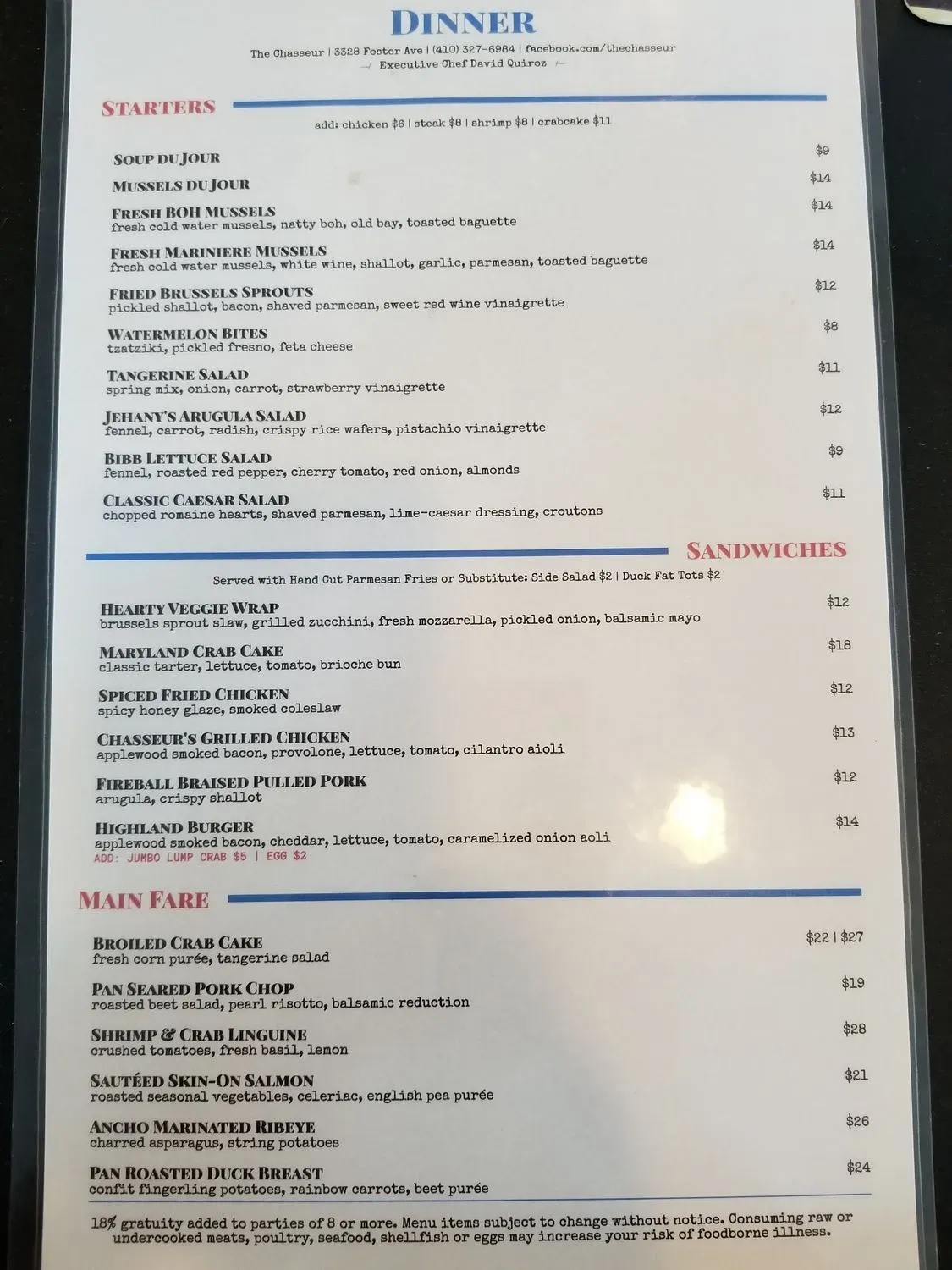 Menu 5