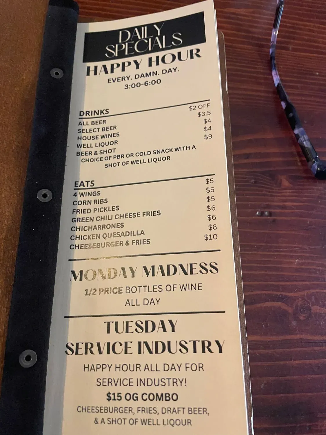 Menu 4