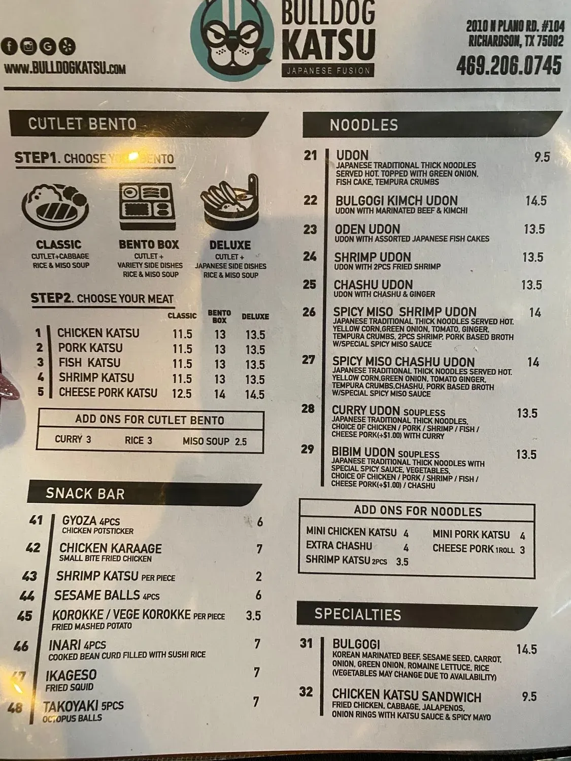 Menu 1