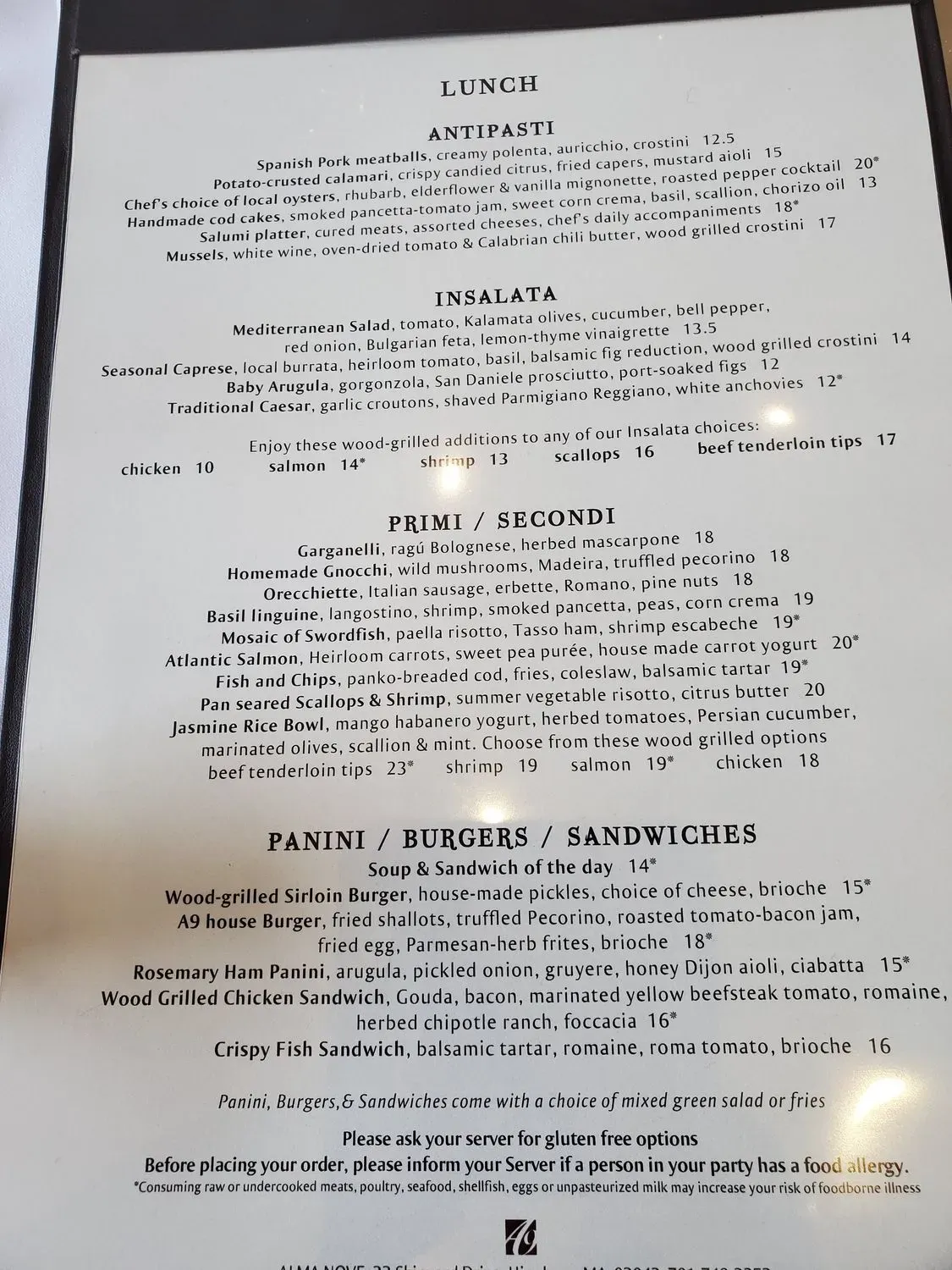 Menu 1