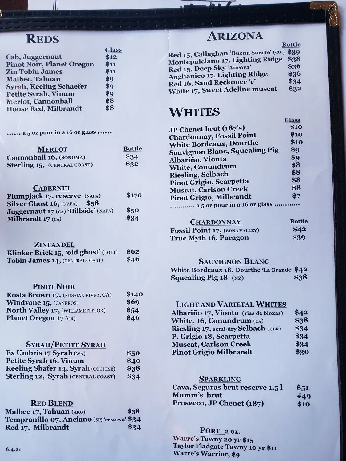 Cafe Roka Menu - Updated November 2025