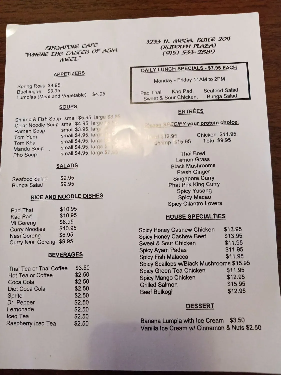 Menu 1