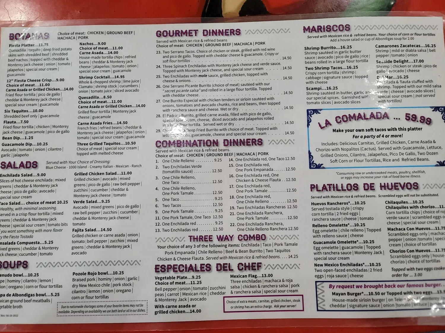 Menu 5