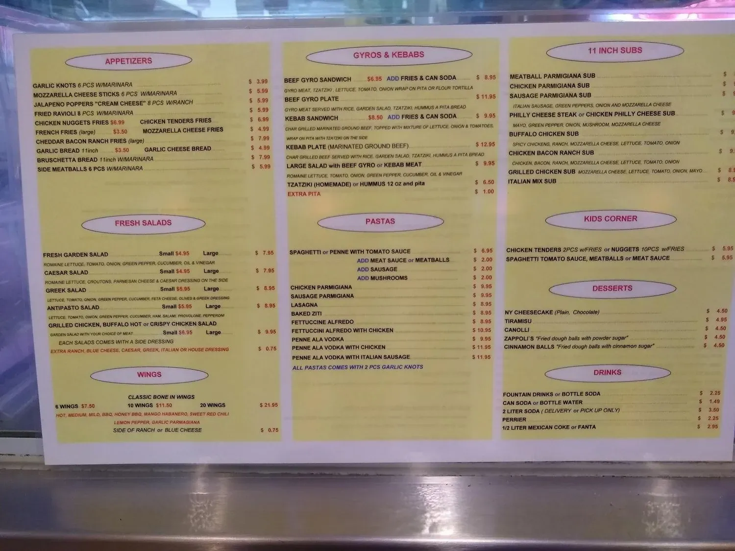 Menu 3