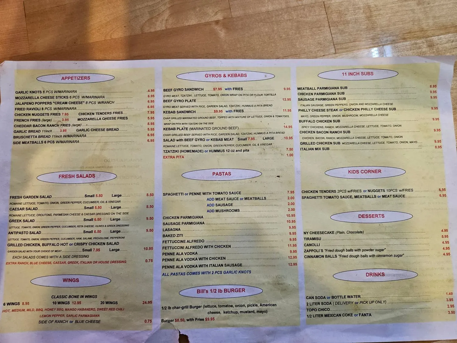 Menu 2