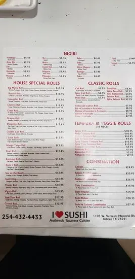 Menu 1