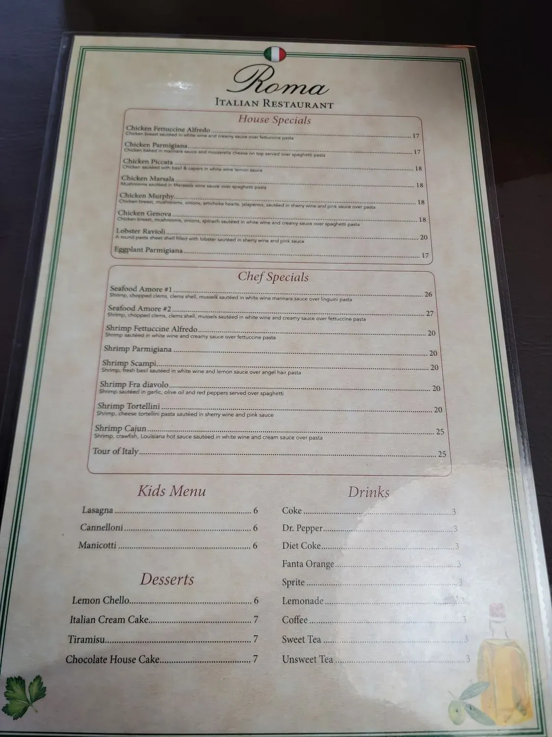 Menu 1