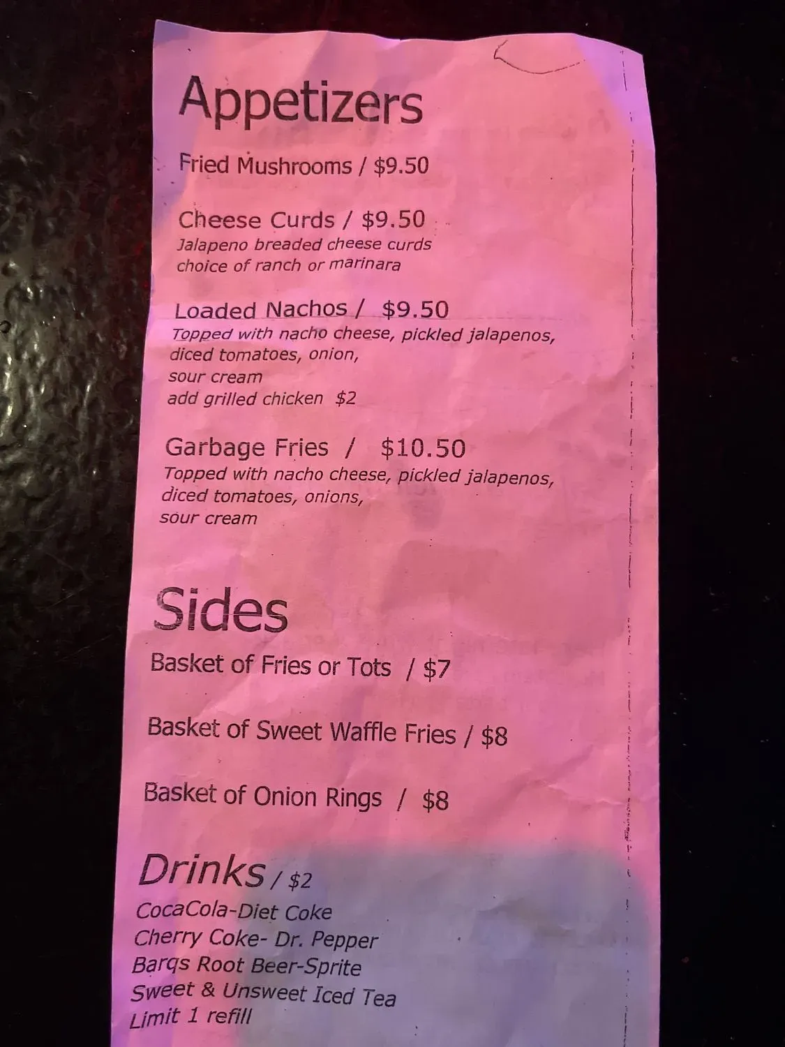 Menu 2