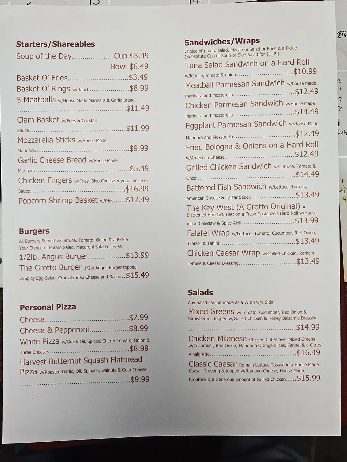 Menu 2