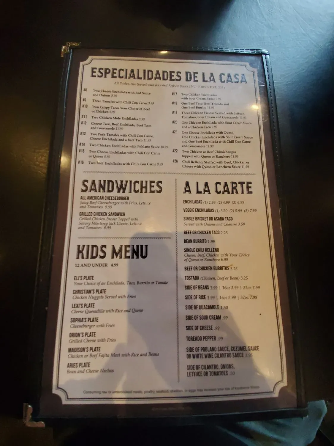 Menu 6