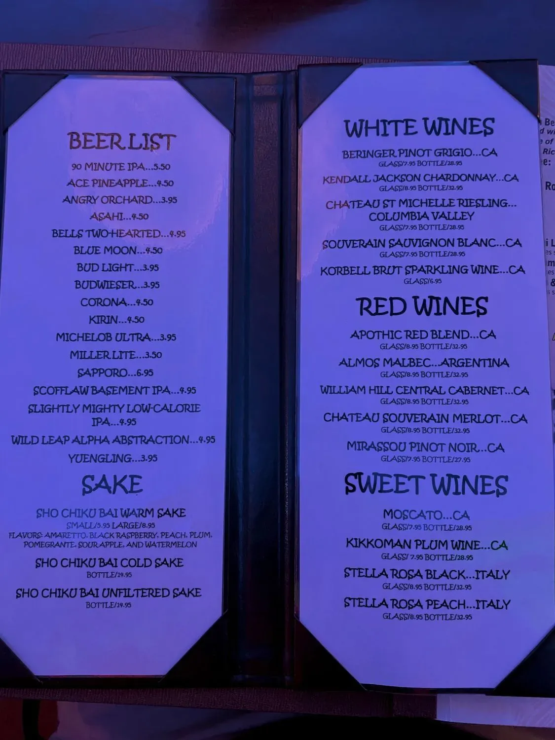 Menu 4