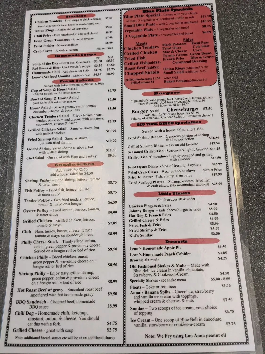 Menu 1