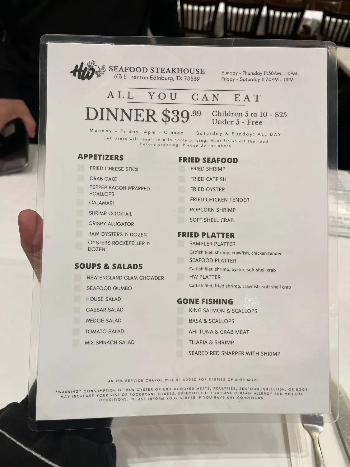 Menu 5