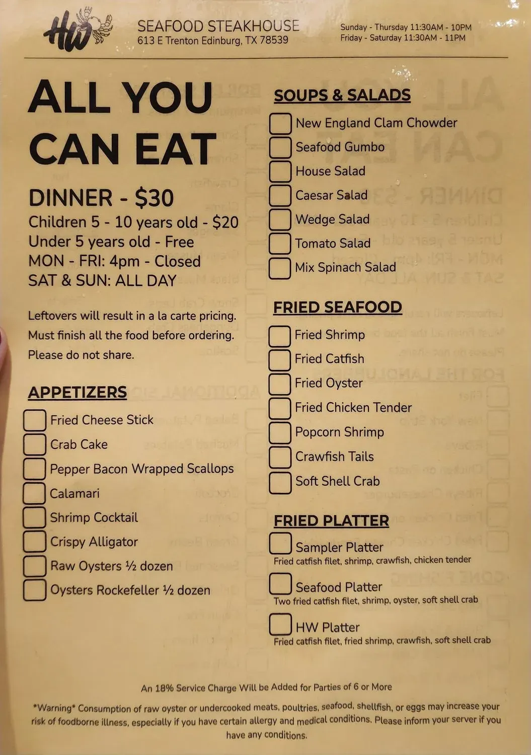 Menu 3